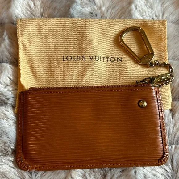 Louis Vuitton Cognac Pochette Cles/coin wallet epi